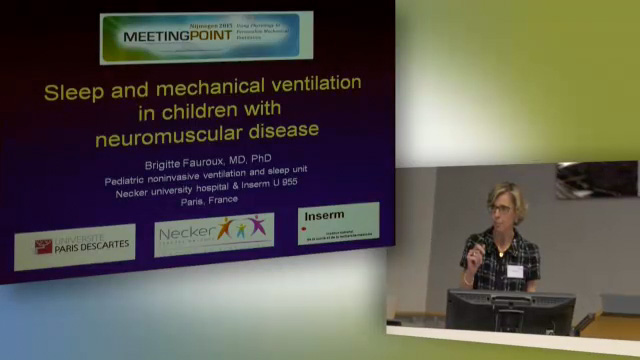 107 - Le sommeil et la ventilation mécanique chez les enfants atteints d'une maladie neuro-musculaire - Brigitte Fauroux